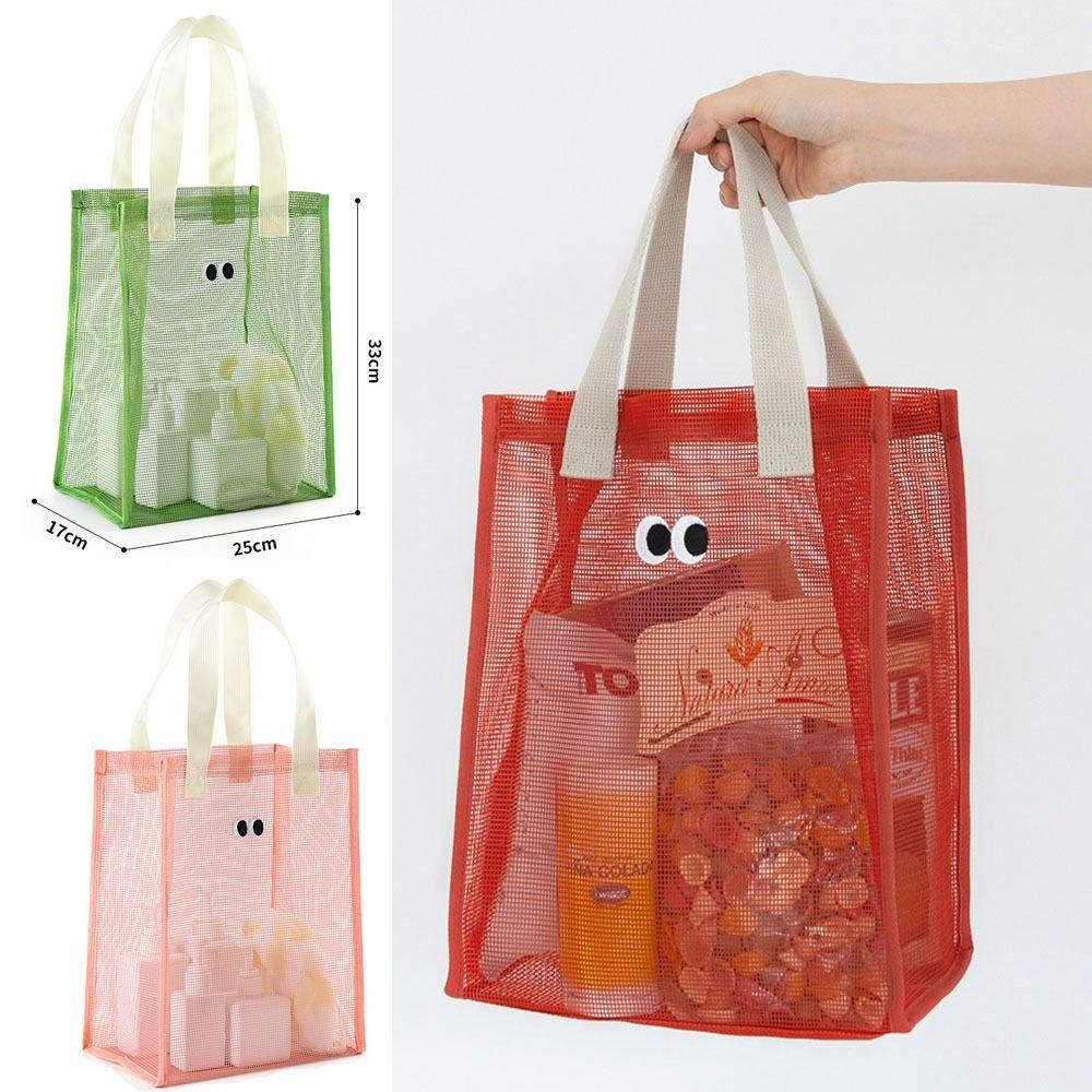 Пляжная сумка для хранения, сетчатая сумка, большая вместимость, сумка для мытья посуды, высококачественная косметичка для плавания