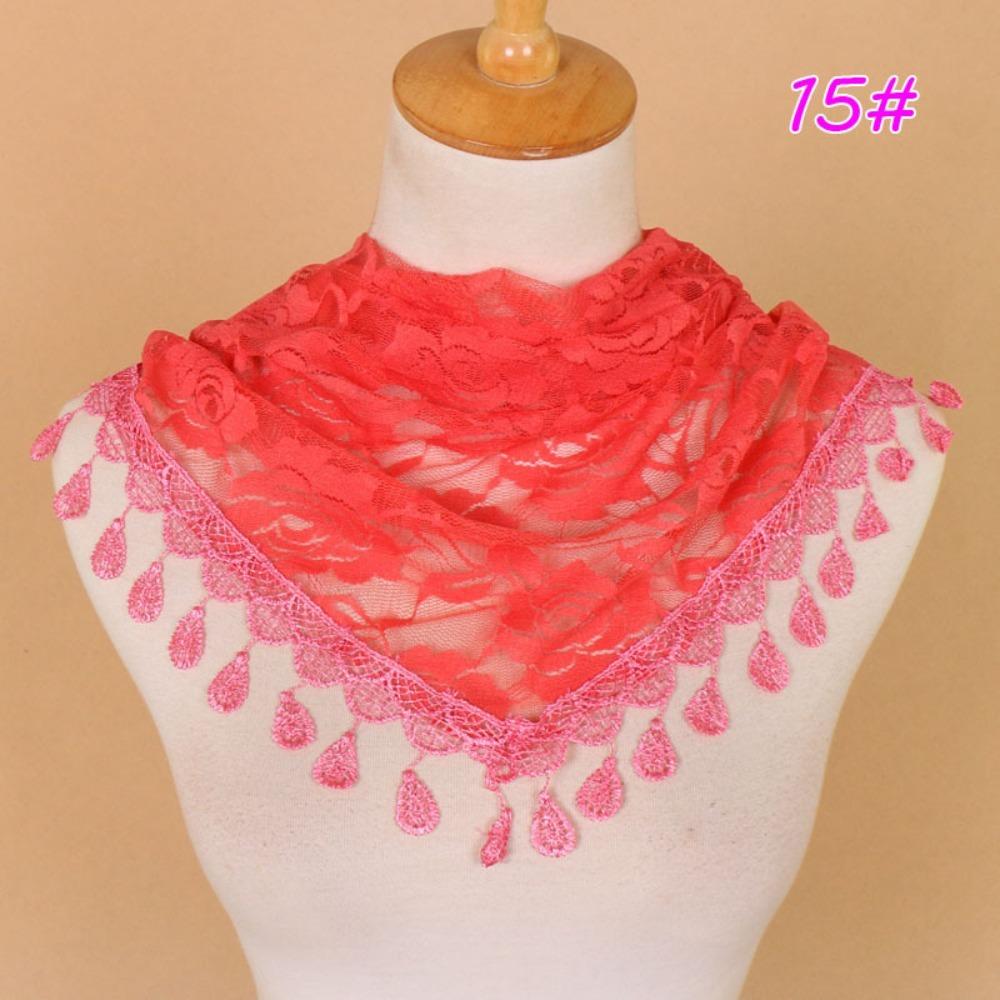 Polyester Triangle Veil Scarf Women Church Prayer Headband Fashion Turban