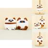 Cute Plush Dog And Cat Keychain Adorable Short Plush Animal Bag Charm