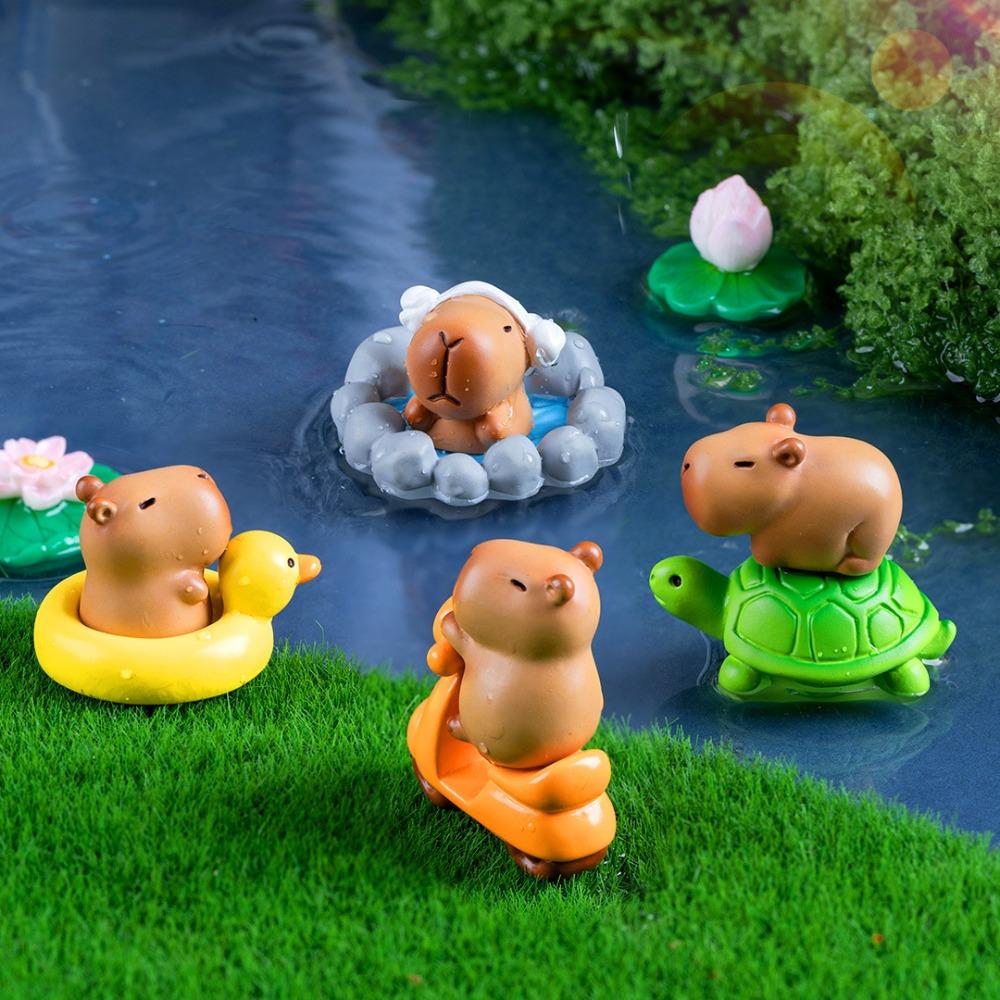 Take Bath Simulation Capibara Model Swimming Capybara Animals Figures  Children