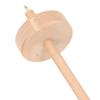 Solid Wood Yarn Spinning Tool Comfortable Touch Top Whorl Spindle  For Spinning Enthusiasts