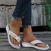Fashion Non-Slip Thick-Soled Wedges Sandals for Women Flip-Flops Beach Shoes Summer Slippers New 2024