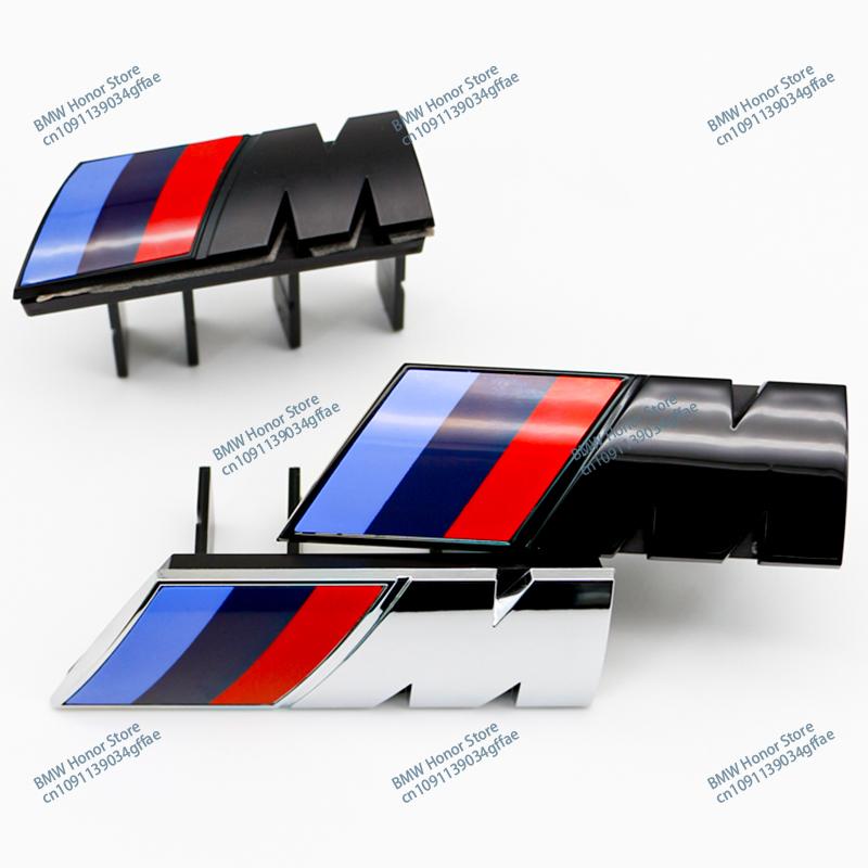 3D ABS M Sport Front Grille Emblem Badge for BMW E46 F30 G20 X5 X1 X3 Modification Car Styling Accessories 9cm 7.3cm Decal Logo VDLQX1