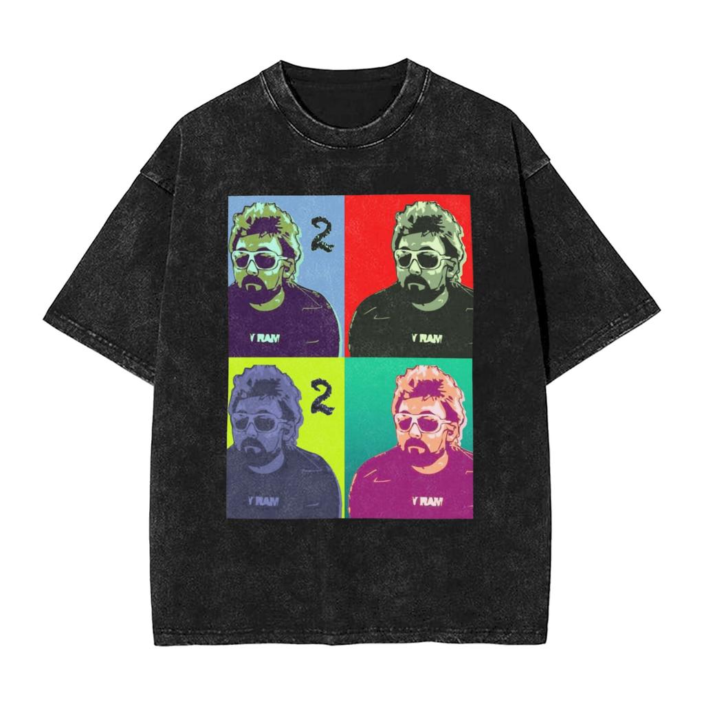 Adam The Woo Washed T Shirt Couple Y2K Retro Cotton T Shirts Summer Breathable Harajuku Tee Shirt Loose Plus Size Clothing