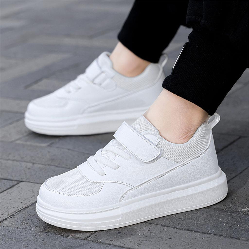 Classmates Children's New Spring and Autumn Boys' Middle and Older Children's Board Shoes Elementary School Shoes Small Leather Shoes Black Girls' Sn