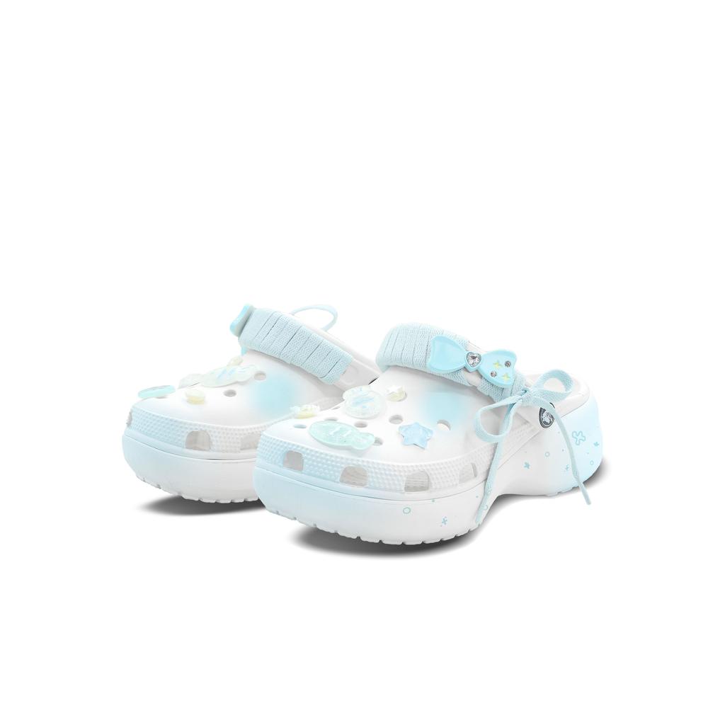 Crocs Классические клоги Морская соль Летние EVA Милые Корейские Туфли с дырочками Унисекс Синие