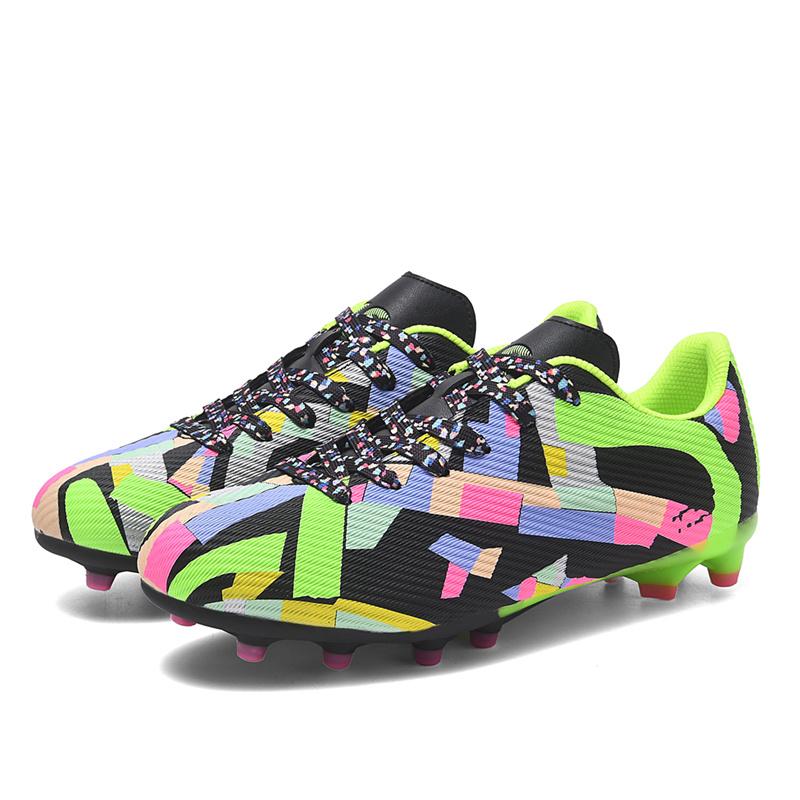 Оригинальные мужские футбольные бутсы FG/TF, модные цветные подростковые футбольные бутсы, профессиональные уличные нескользящие быстрые футбольные кроссовки для мужчин