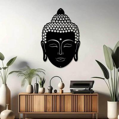 Декор на стену в виде головы Будды, буддийский знак, медитативное украшение, домашний подвесной дисплей для коридора