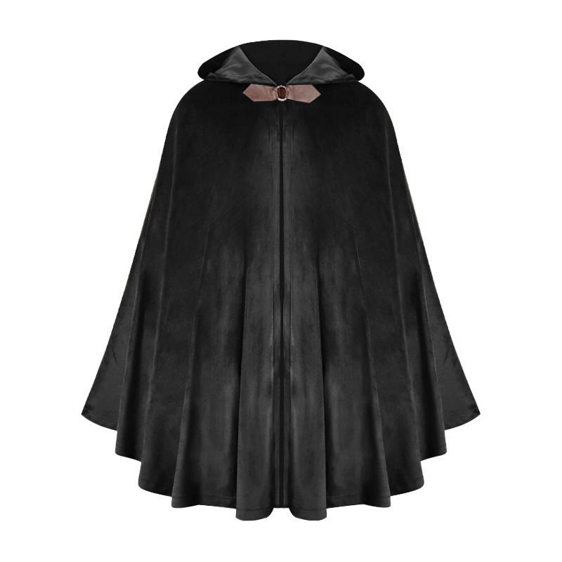 Halloween Hooded Cloak Medieval Cloak Pirate Robe Ranger Costume