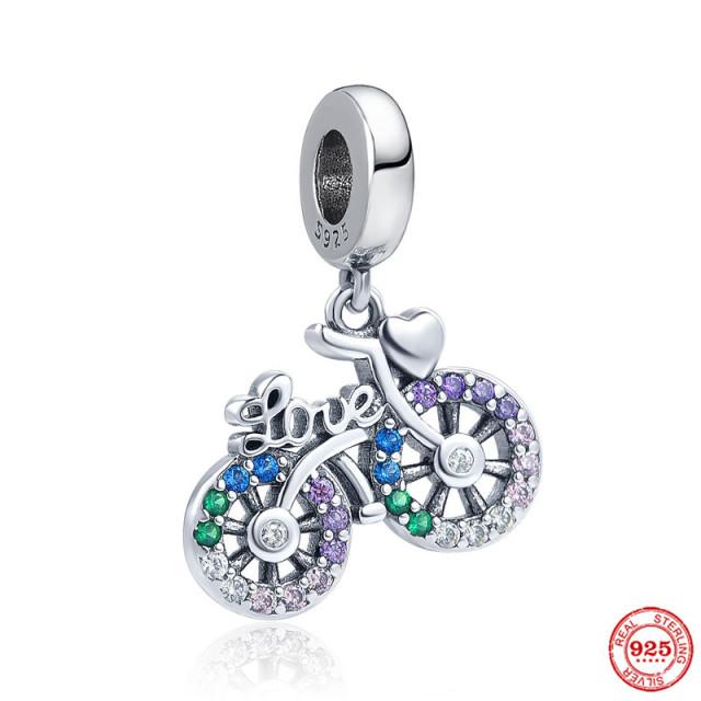 925 серебряных модных очаровательных бусин для оригинального браслета DIY ювелирных изделий