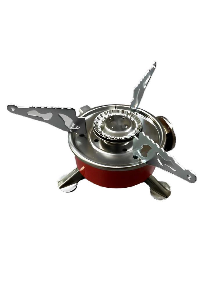 Portable Round Butane Cartridge Stove, Compact Butane Stove for Outdoor Camping and Cooking