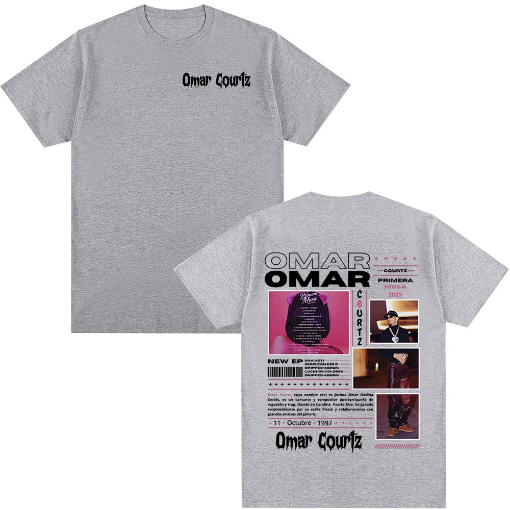Omar Courtz Primera Musa Tour Graphic T Shirt Clothing Hip Hop Fashion T-shirt Casual Cotton Short Sleeve T-shirts Unisex