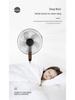 Compact Electric Floor Fan, Quiet Vertical Air Circulator, Removable & Washable for Home or Dorm Use
