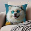 Vibrant Animal Bubble Fashion Tiger Cushion Cover Pillowcase Antidustmite Invisible Zipper Short Plush Sofa Cushion