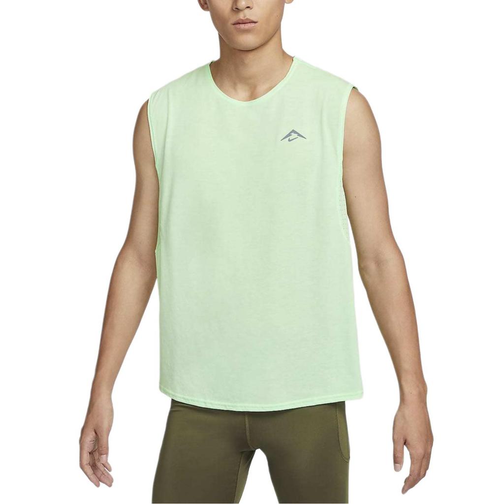 Nike Мужская майка для бега светло-зеленая FN3310-376