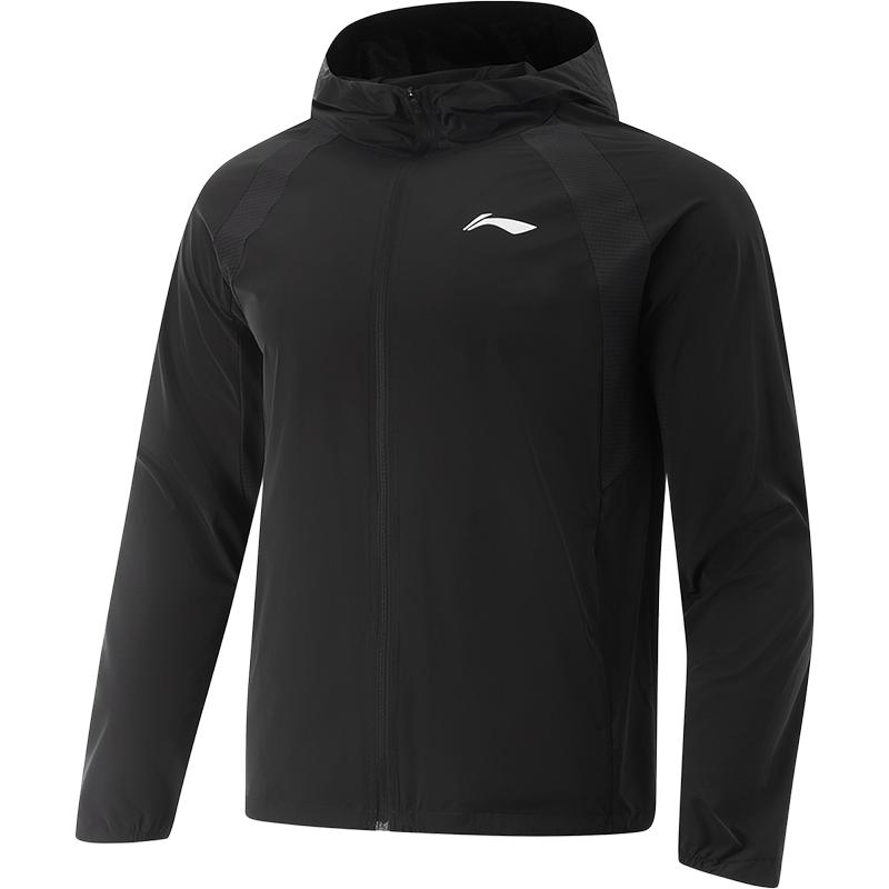 Li-Ning Удобный Дышащий Модный Универсальный Простой Спортивный Ветровка Мужская Верхняя одежда AFDV519-1