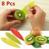 8 шт. многофункциональная ложка-нож, бытовые многоцветные полипропиленовые ложки для фруктов киви