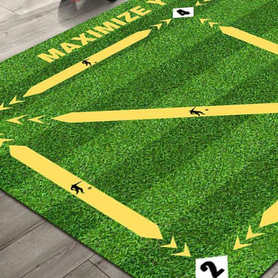 Футбольный коврик для тренировки шагов, нескользящий, с низким уровнем шума, коврик для системы тренировок футбола, коврик для тренировки ловкости шагов для тренировки дриблинга дома