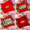 Игровой Модный L-LEGO-O Наволочка Мягкая Плюшевая Ткань Двусторонний Печатный Чехол на Подушку Теплый Зимний Диванный Подушечный Чехол