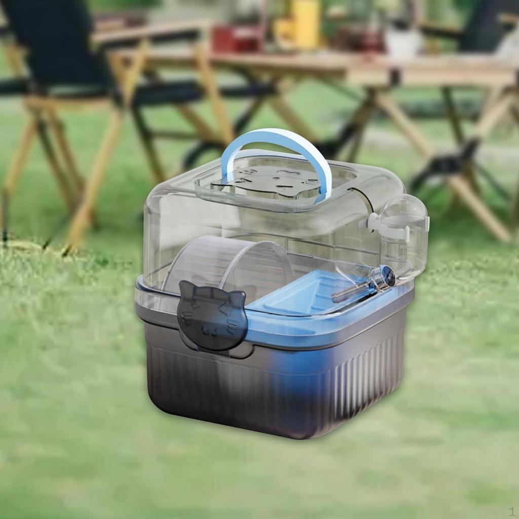 Компактный контейнер для хомяка для мелких животных Идеальный для путешествий