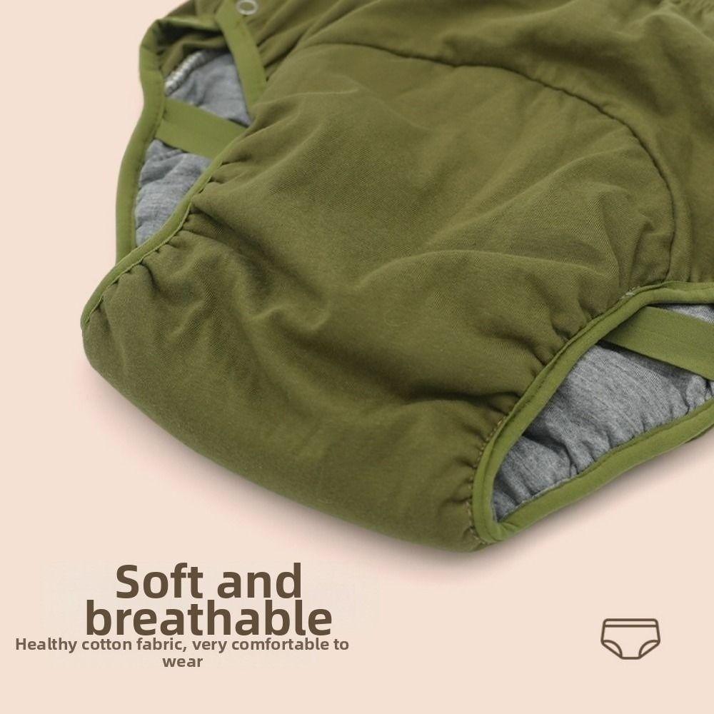 Anti-Side Leakage Washable Diaper Adjustable Absorbent Briefs  Elderly Care