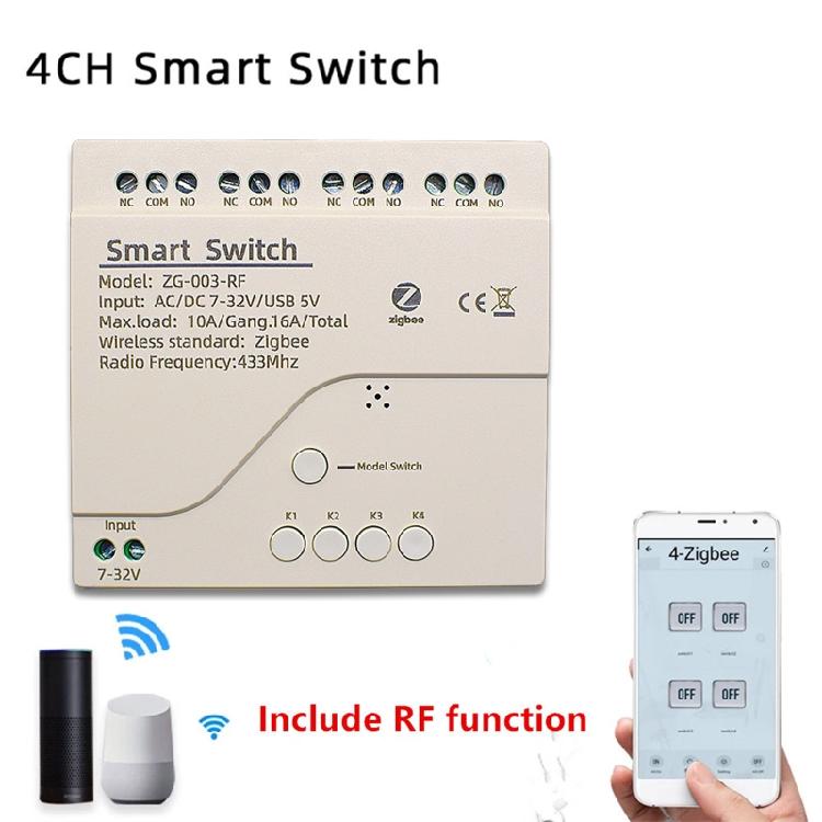 Wi-Fi Умный Переключатель Панель Плата Tuya Smart Zigbee Протокол Реле Модуль 433 МГц