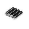 4pcs Car Door Pin Lock Lifting Bolt Trim Carbon Fibre For BMW Mercedes Benz