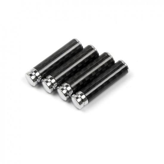 4pcs Car Door Pin Lock Lifting Bolt Trim Carbon Fibre For BMW Mercedes Benz
