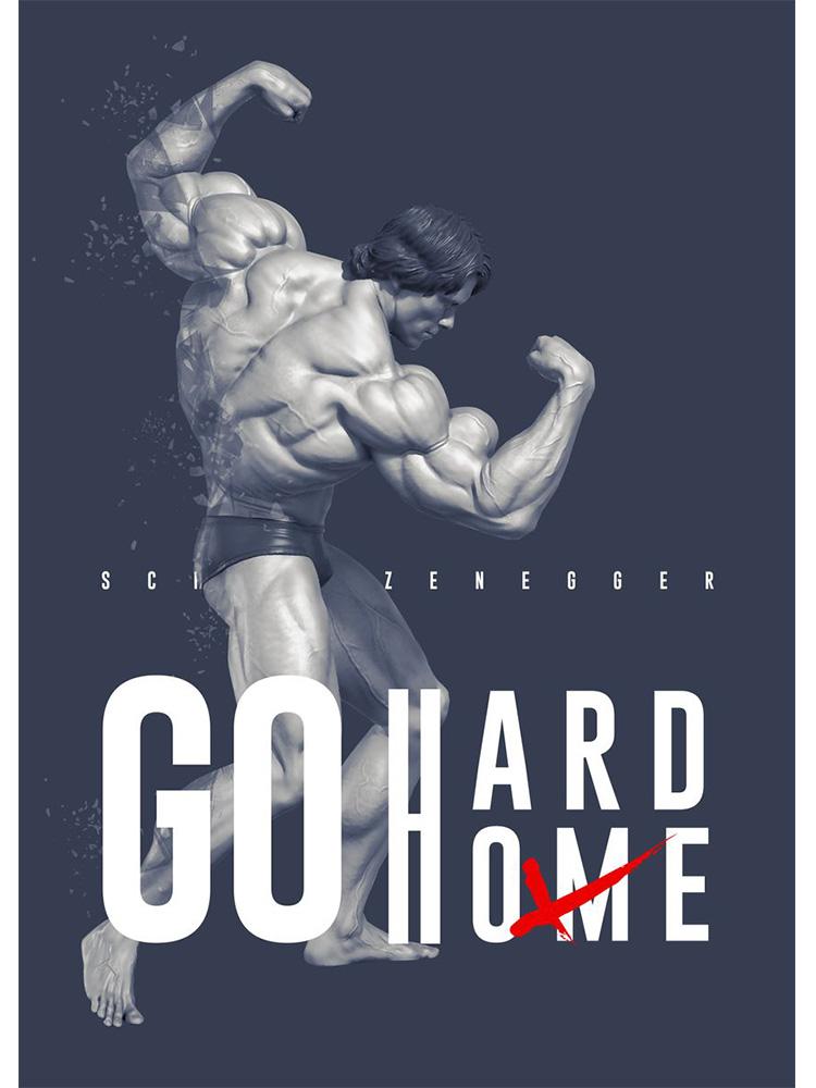 Мотивационный постер для бодибилдинга и принт на холсте, картина Арнольд Шварценеггер, фитнес, настенное искусство для спортзала, спальни, домашний декор