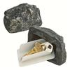 1 Outdoor Hidden Key Box, Designed with Natural Stone, Perfect Solution for Storing Spare Keys In Courtyards and Lawns.