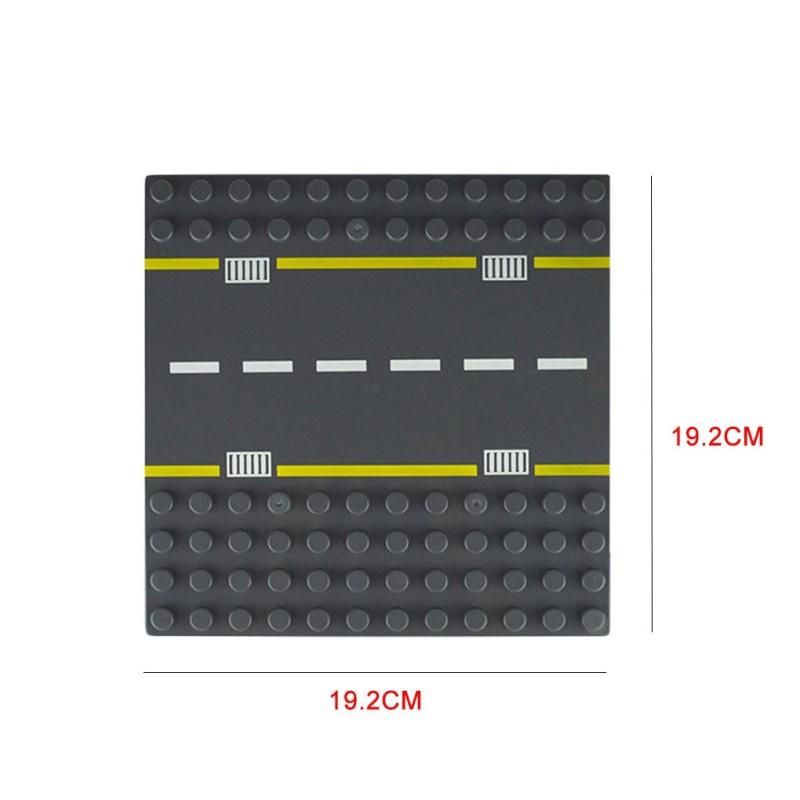 DIY дорожная плита, строительные блоки, кирпичи, игрушки, совместимые с Lego Duplo