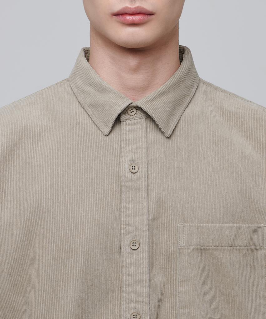 MUSINSA STANDARD Oversized Corduroy Shirt [Light Beige]