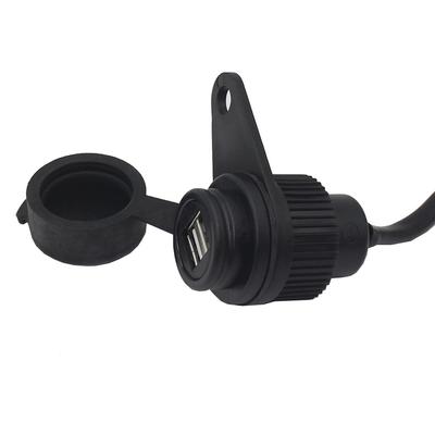 USB-разъем для зарядки мотоцикла, модифицированный USB-адаптер для зарядных устройств с двойным портом 5V2A, водонепроницаемая крышка