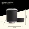 Fellow Stagg Pour-Over Dripper, High-Performance Coffee Dripper with Insulated Stainless Steel Construction and Paper Filter (XF Size)