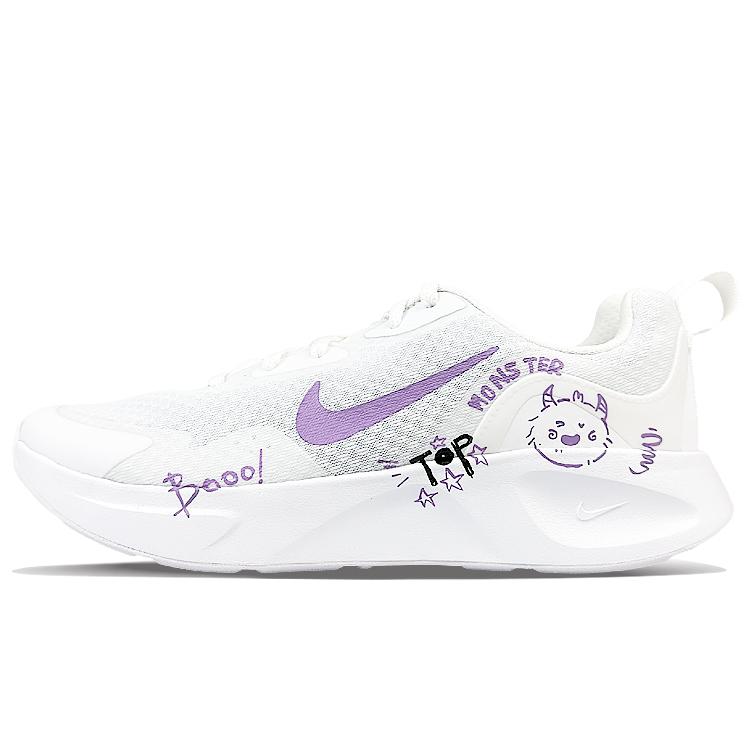 Nike Повседневные низкие кроссовки для бега Wearallday Женские Фиолетовый Белый CJ1677-100(Команда40-)