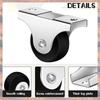 2025 Trend Small Caster Rigid Non-Swivel Fixed Caster With Metal Top Plate For Furniture, Small Appliances With Screws