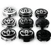 TRR24pcs 57mm 62mm Car Wheel Center Hub Cap For Toyota RAV4 Hilux Aygo Yaris Ractis Corolla Camry CHR Auris Tacoma Car Accessories