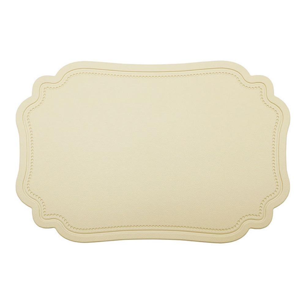 Faux Leather Coffee Place Mat Solid Color Heat Resistant Mat New Place Mat Outdoor Indoor
