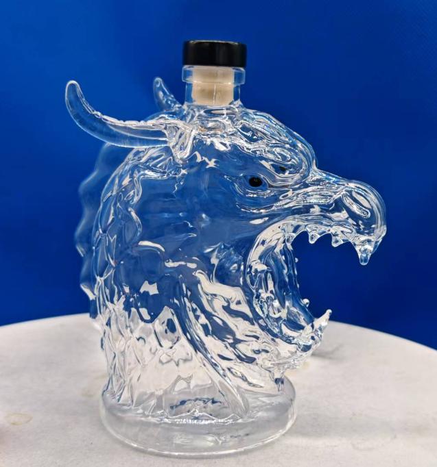 Funny Animal Shaped Bottle Glass Whiskey Decanter with Leak-Proof Seal Stopper Whiskey Bottle Home Bar Decor Gifts