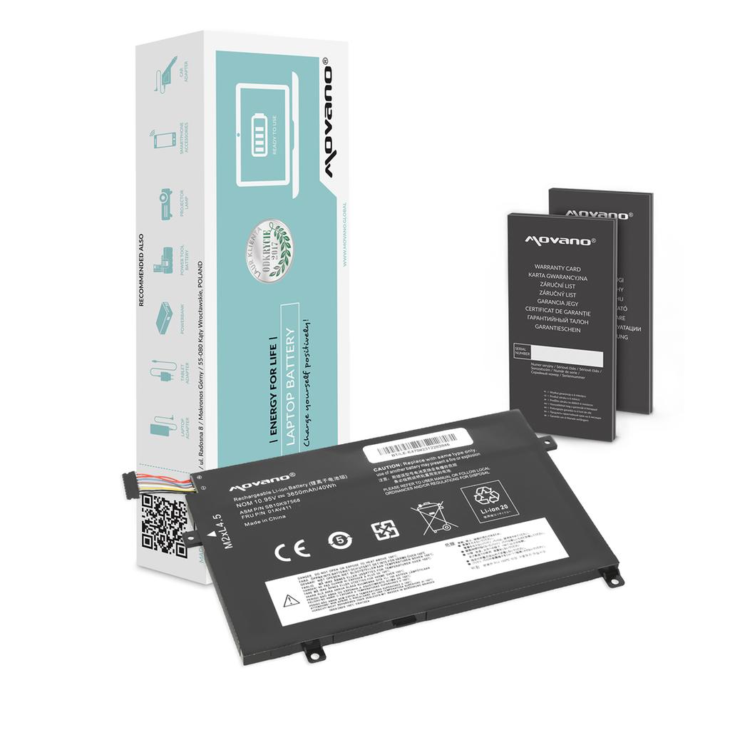 Battery 01AV411 for Lenovo ThinkPad E470 E475