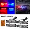 24 LED Strobe Light Wireless Car Emergency Flashing Light Car LED 12V Trailer Truck Strobos Police Warning Light Auto Diode Lamp
