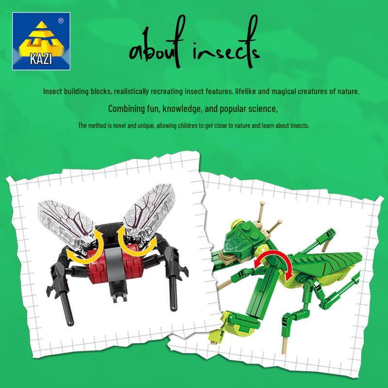 Insect Building Block Model: Mantis - Educational Toy for Kids