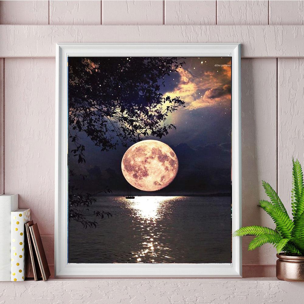 5D алмазная живопись Diy пейзаж украшение дома имитация набор крестиков может быть настроена ремесла круглый полный алмаз