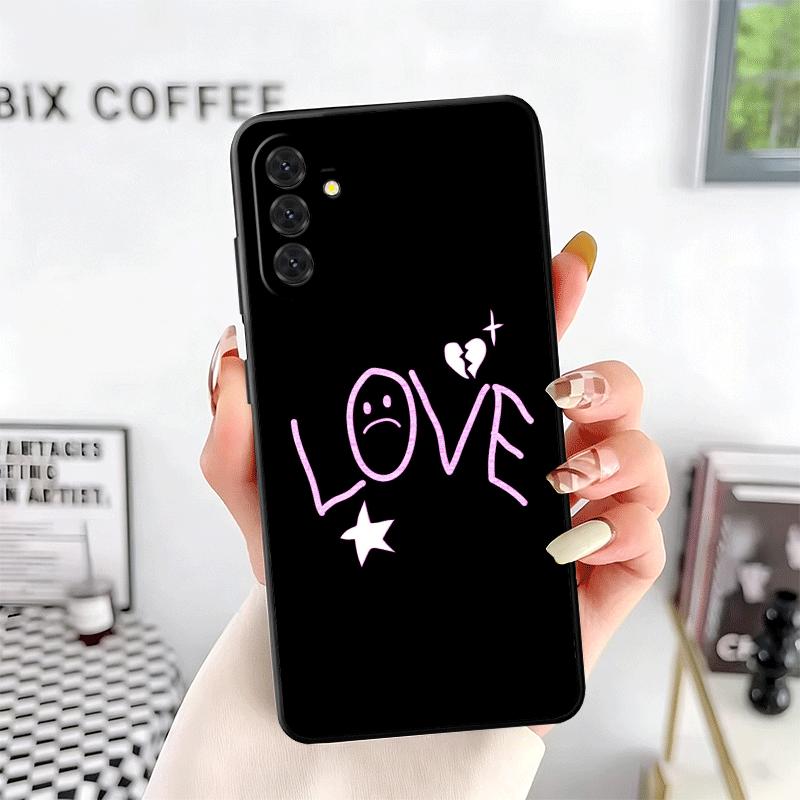 Мягкий чехол для телефона Lil Peep Hellboy Love для Samsung A17 A37 A57 A16 A26 A36 A56 A15 A25 A35 A55 A14 A24 A34 A54 A13 A23 A33 A53 A5