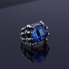 5 Colors Fashion Creative Evil Eye Rings For Men Women Personality Male Punk Zircon Men's Bar Night Club Accessories Gifts