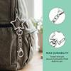 10Pcs Multi Styles Spring Snap Keychain 360 Rotate Star Shaped Clasp  DIY Jewelry Making