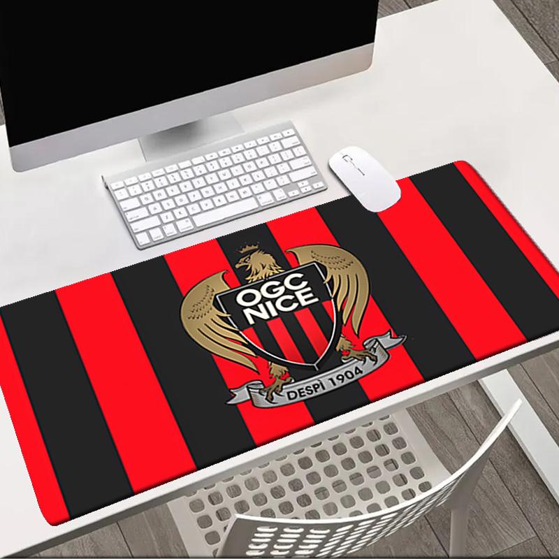 Ogc Nice Герб Коврик для мыши Настольный коврик для офиса, Игровой коврик для мыши, Клавиатурный коврик, Прочная нескользящая резиновая основа, Подарок