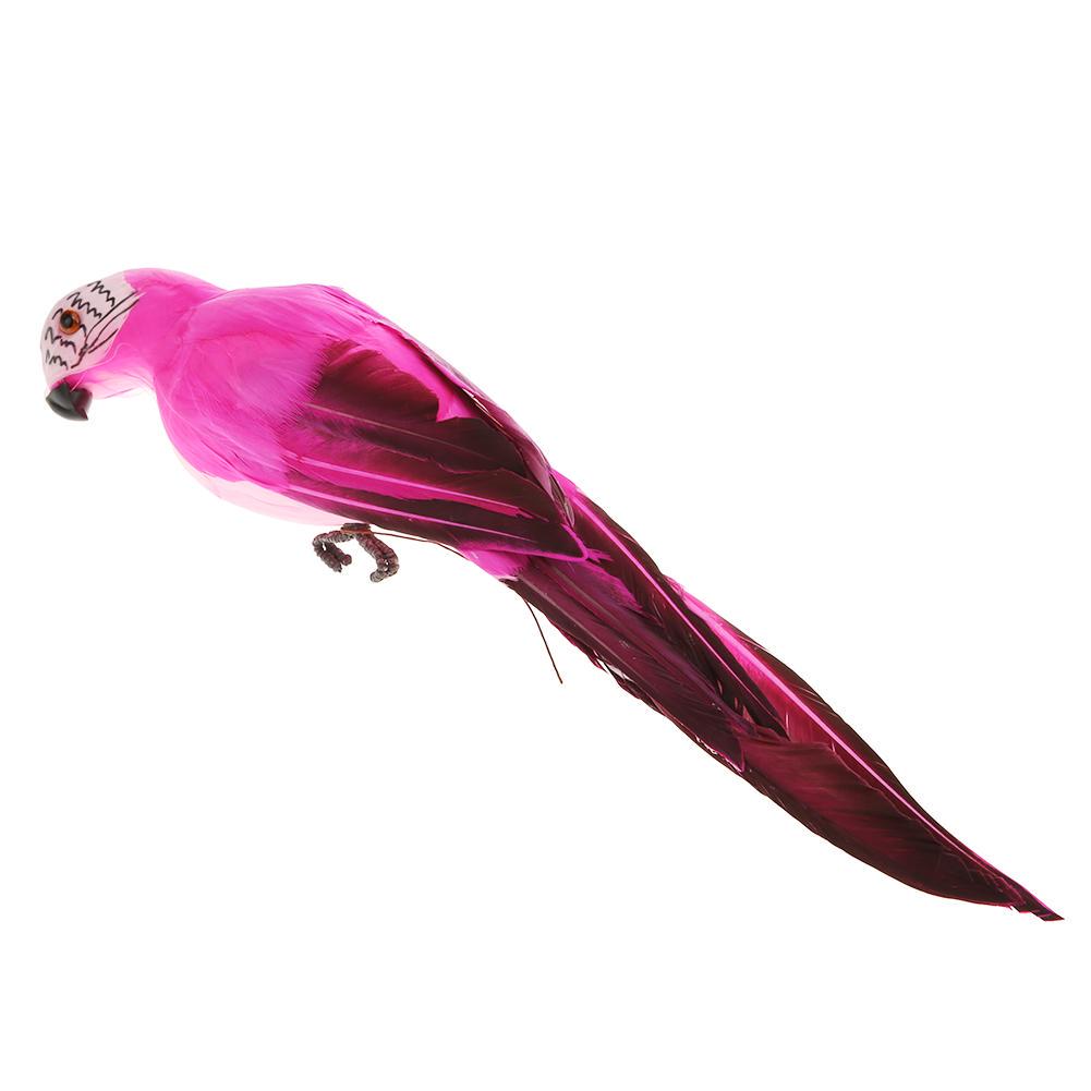 Великобритания Креативные пенопластовые перья Искусственные попугаи Имитация модели птицы Садовый декор