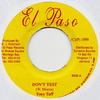 7inch Record TONY TUFF - Don't Test NONE El Paso 1999 Jamaica Reggae, Ska & Dub Used