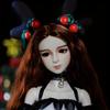 1 шт. Изысканная голова куклы BJD 1/3 (ПВХ) - Нераскрашенная модель для макияжа и кукольных поделок